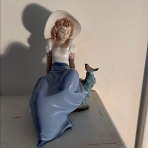 Lladro Blue and White Decorative Accent